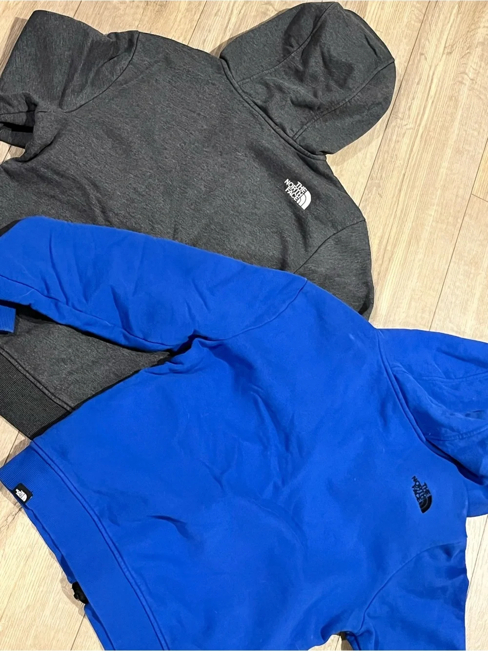 The North Face Men’s Hooded Zip Jacket — Royal Blue & Charcoal